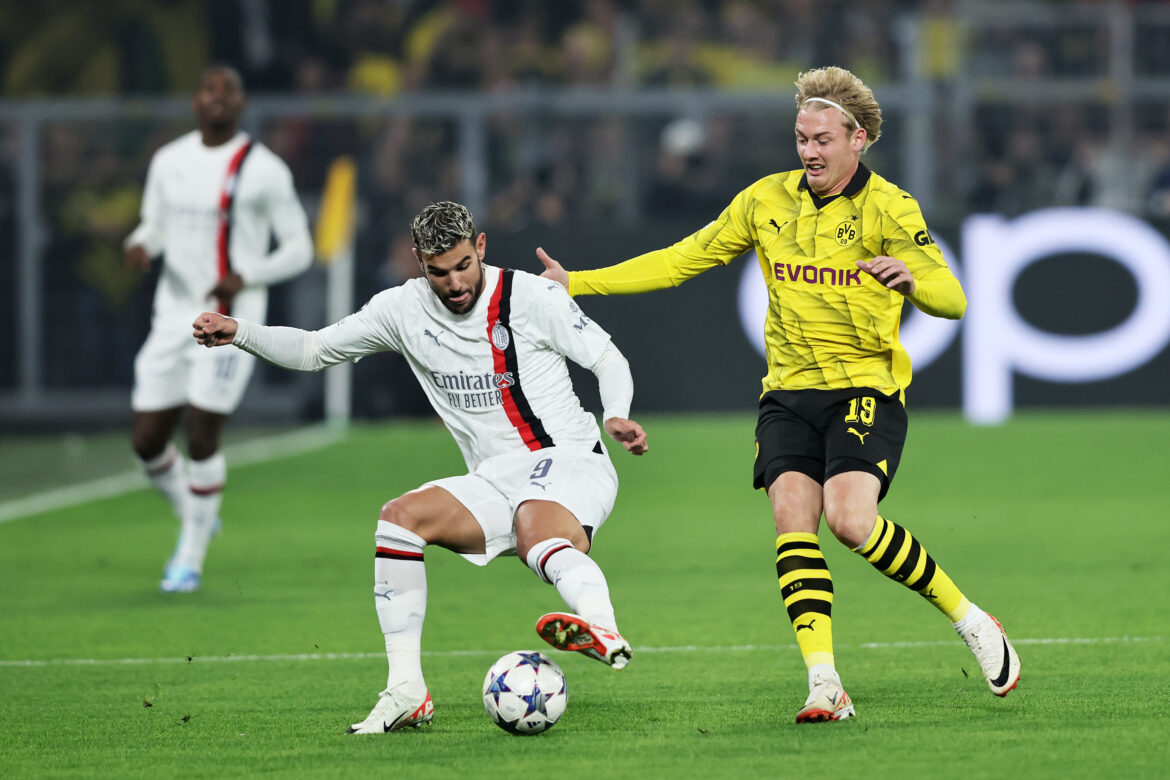 Milan y Borussia Dortmund se reparten puntos