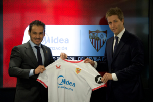 El Sevilla FC llega a un acuerdo con Midea para que sea el patrocinador principal